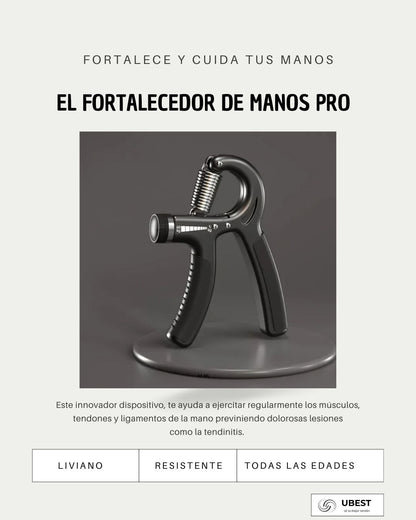 Fortalecedor de Manos y Antebrazo Ajustable.