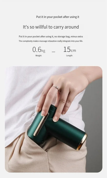 Pistola de masajes de relajacion con vibracion electrica