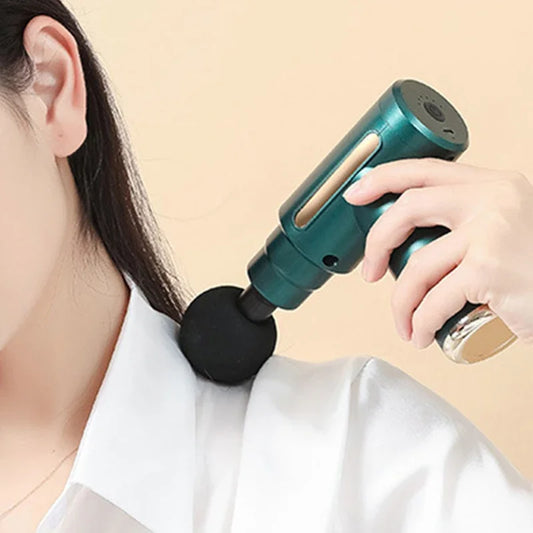 Pistola de masajes de relajacion con vibracion electrica
