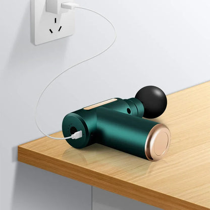 Pistola de masajes de relajacion con vibracion electrica